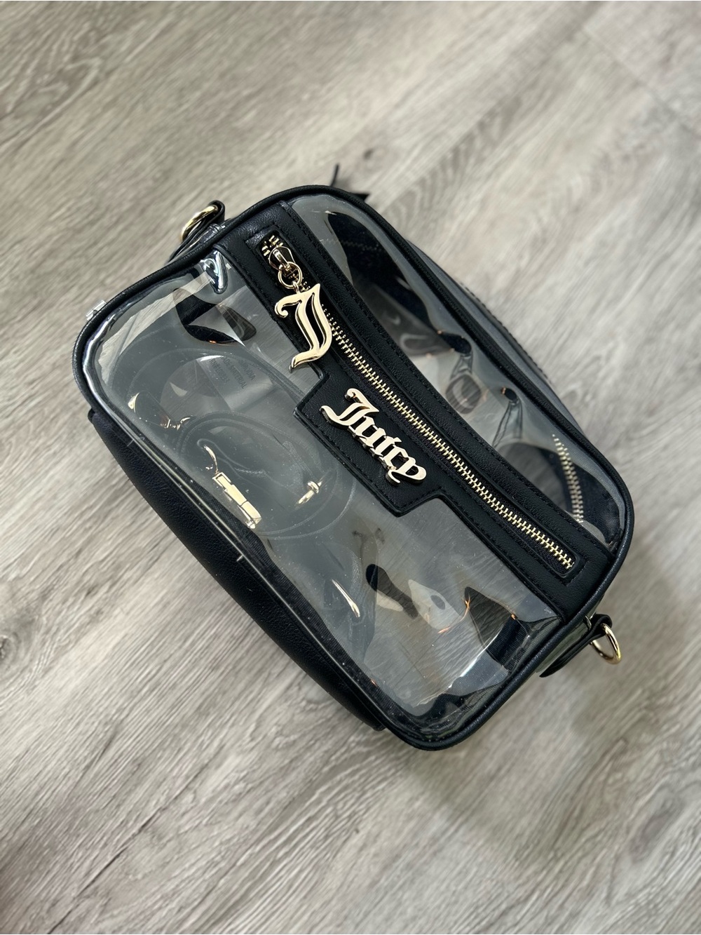 Juicy Couture Transparent Black Bag